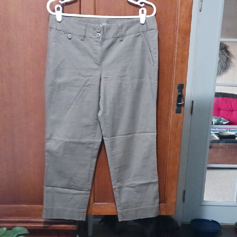 NWOT-Ann Taylor LOFT Sage Green Original Crop Pants